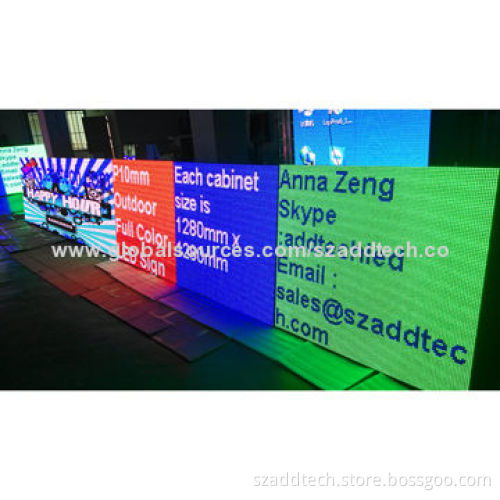 P10mm LED Digital Billboard, IP65 Waterproof and Dust-proof